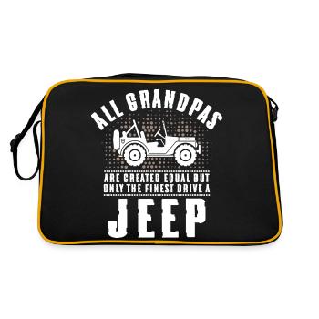 Grandpas Jeep - Sac Retro - noir/or - Dos