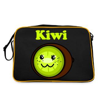 Kiwi - Sac Retro - noir/or - Dos