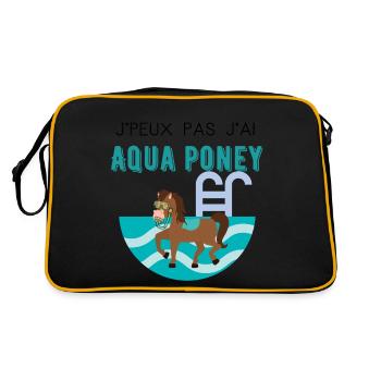 Je peux pas j'ai aquaponey - Sac Retro - noir/or - Dos