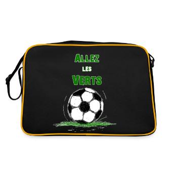 Allez les verts ! - Sac Retro - noir/or - Dos