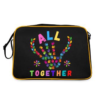 J’aime Rainbow Rain TOUS ENSEMBLE - Sac Retro - noir/or - Dos