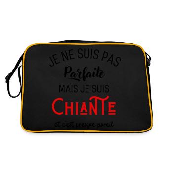 Pas parfaite mais chiante - Sac Retro - noir/or - Dos