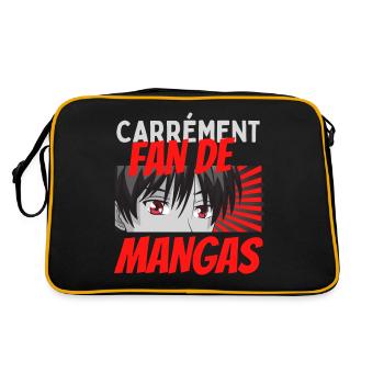 fan de mangas - Sac Retro - noir/or - Dos