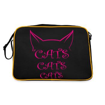Cat Katze - Retro Bag - black/gold - Back