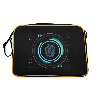 identité sécurité sécurité nerd pixel pc tech science - Sac Retro - noir/or - Dos