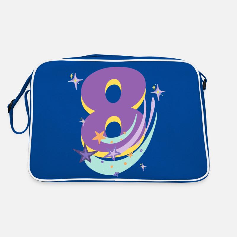 8. Geburtstag (8-Jahres-Geschenk) Retro Tasche