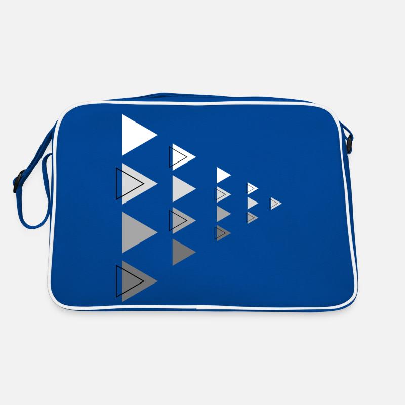 Triangles Gris Horizontal Flèche Décoration Sac Retro