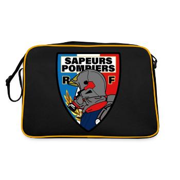 fanion t-shirt sapeurs pompiers de France Fanion - Sac Retro - noir/or - Dos