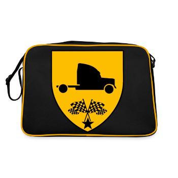 Truck - Retro Tasche - Schwarz/Gold - Hinten