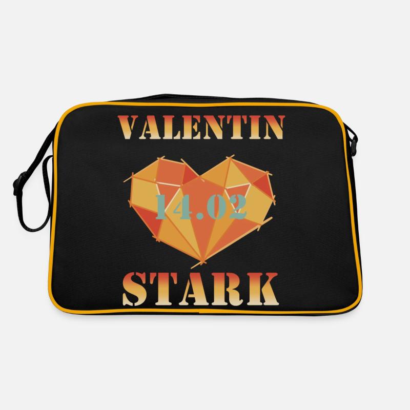 Valentin Stark - Retro Tasche - Schwarz/Gold