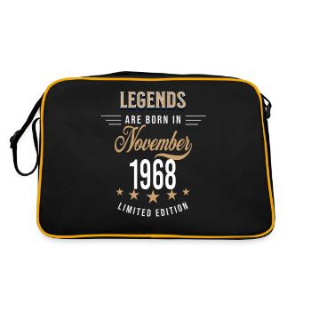 Les légendes sont nées en novembre 1968 - Sac Retro - noir/or - Dos