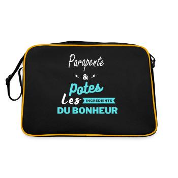 potes les ingrédients du bonheur Parapente - Sac Retro - noir/or - Dos