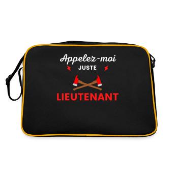 Appelez-moi lieutenant pompier - Sac Retro - noir/or - Dos