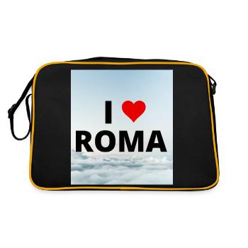 I LOVE ROMA - Sac Retro - noir/or - Dos