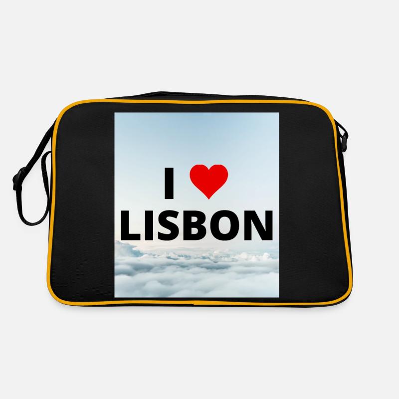 ICH LIEBE LISSABON Retro Tasche