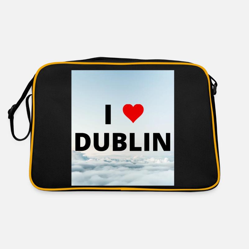 I LOVE DUBLIN - Sac Retro - noir/or