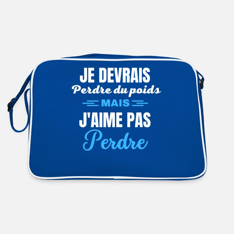 Je devrais perdre du poids, mais j'aime pas perdre Sac Retro