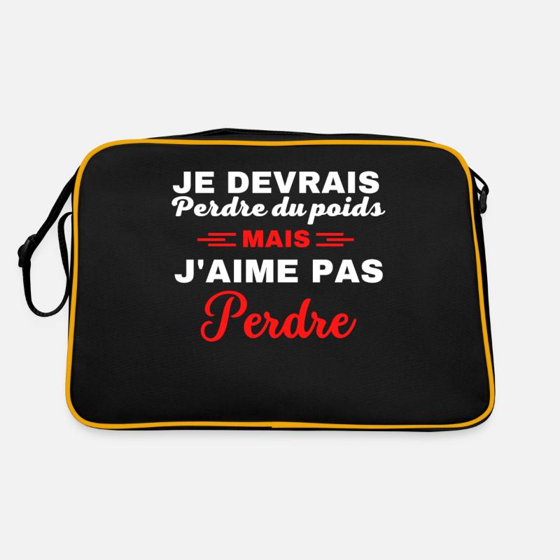 Je devrais perdre du poids, mais j'aime pas perdre Sac Retro