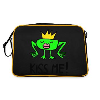 Prince grenouille, embrasse-moi ! - Sac Retro - noir/or - Dos