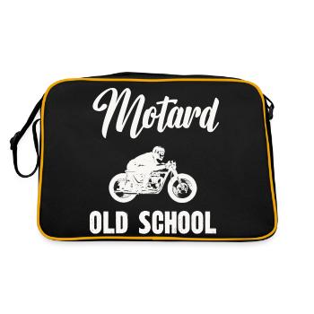 motard old school - Sac Retro - noir/or - Dos