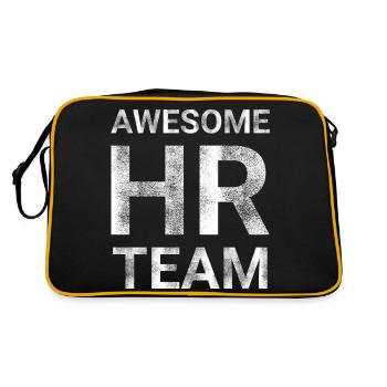 Awesome HR Team - Retro Bag - black/gold - Back