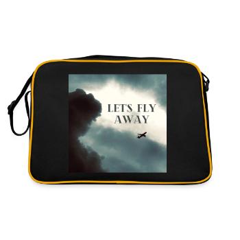 Envolons-nous du thème. Envolons loin. voyager - Sac Retro - noir/or - Dos