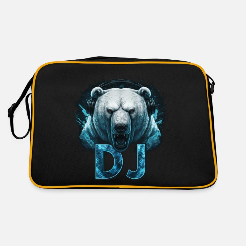 DJ Eisbär eisig Retro Tasche