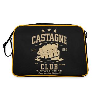 CASTAGNE SOCIAL CLUB !!!! - Sac Retro - noir/or - Dos