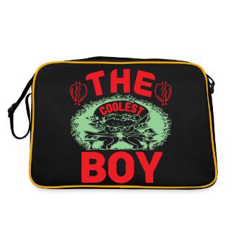 LE GARÇON LE PLUS COOL DRÔLE - Sac Retro - noir/or - Dos