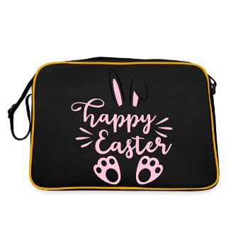 Happy Easter - Retro Bag - black/gold - Back