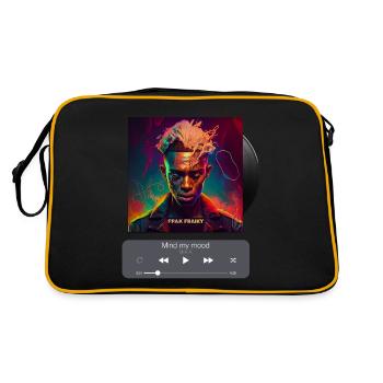 Mind my mood, Album cover, Art of music, AI shirts - Retro Bag - black/gold - Back