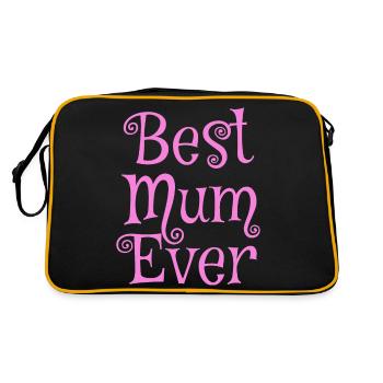 Best Mum Ever rose - Sac Retro - noir/or - Dos