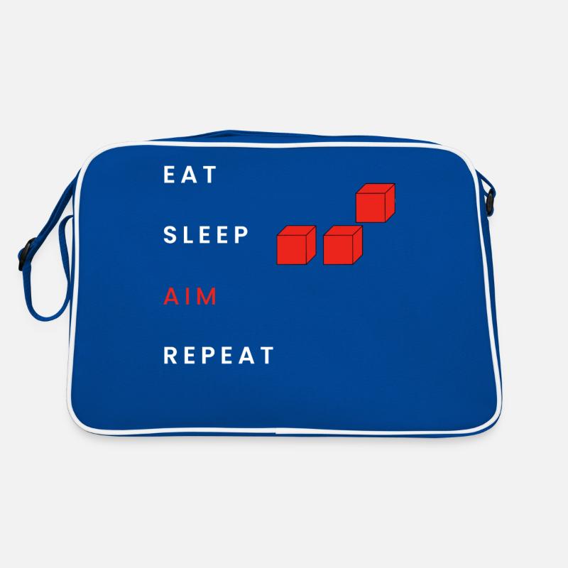 Eat Sleep Aim Repeat Retro Bag