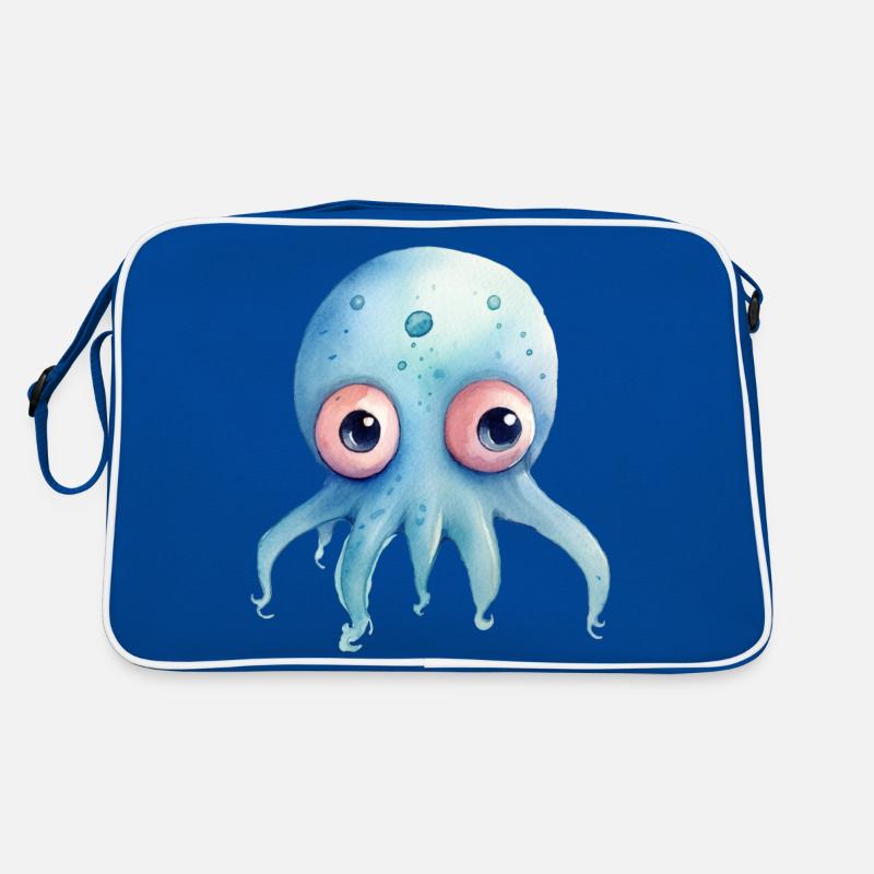 Octopus Watercolors Retro Bag