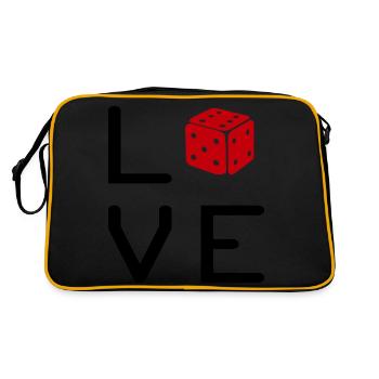 Boardgame Chess Backgammon Game Night - Retro Bag - black/gold - Back