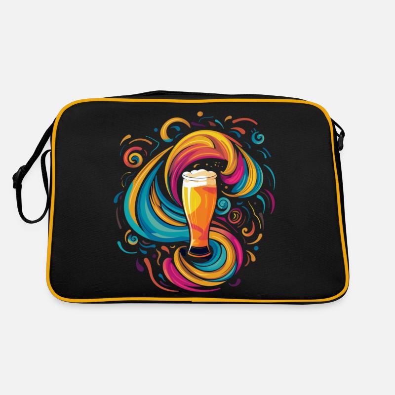 Cool creative colorful beer motif Retro Bag