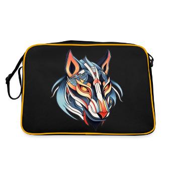 Wolf Neo Dessin de tatouage traditionnel - Sac Retro - noir/or - Dos