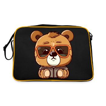 Shake the bear - Retro Bag - black/gold - Back