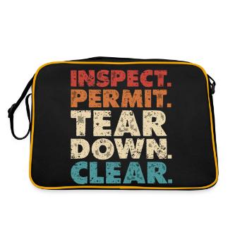 Inspecter le permis de démontage clair - Sac Retro - noir/or - Dos