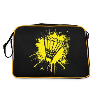 Sport - Retro Tasche - Schwarz/Gold - Hinten