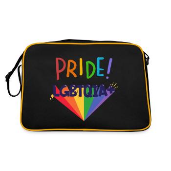 LGBTQIA + - Sac Retro - noir/or - Dos