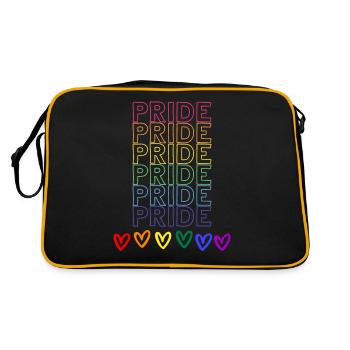 Stolz Stolz Stolz - Retro Tasche - Schwarz/Gold - Hinten