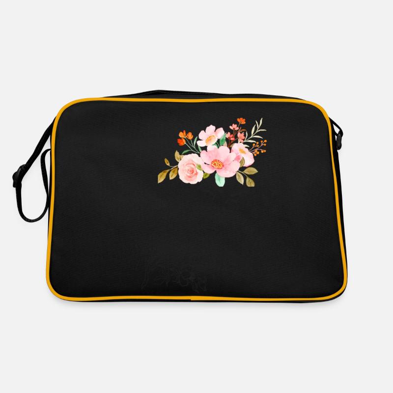 Blühendes Haar Retro Tasche