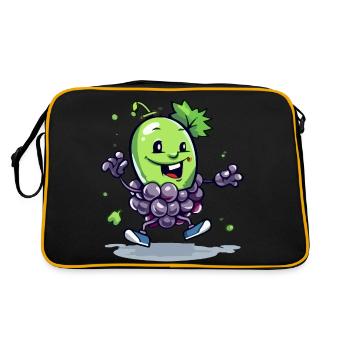 Grappe de raisin Jaki - Sac Retro - noir/or - Dos