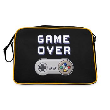 Game Over Retro-Gaming-Controller - Retro Tasche - Schwarz/Gold - Hinten