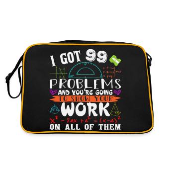 I got 99 problems and you are going to show your - Retro Bag - black/gold - Back