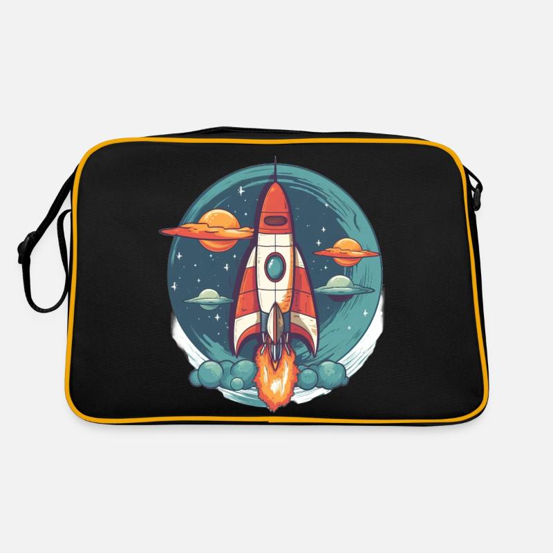 Whimsy Rocket: Aventure galactique! Sac Retro
