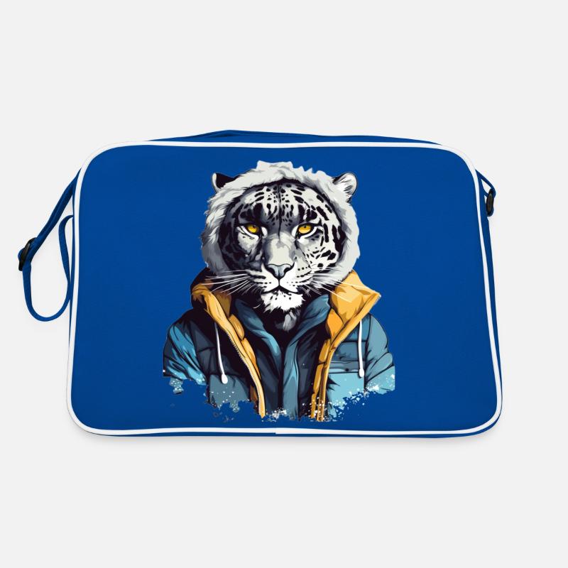 Street Style Snow Leopard | Leopard Lovers Retro Bag