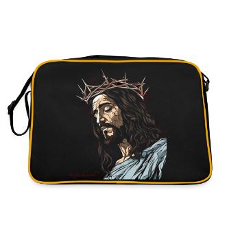 SAUVEUR JÉSUS COURONNE D’ÉPINES - Sac Retro - noir/or - Dos
