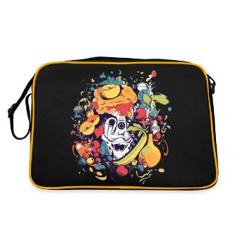 Kash the monstro fruits - Retro Bag - black/gold - Back